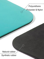 Polyurethane Top Layer Rubber Yoga Mat with Alignment Lines
