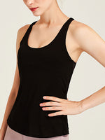 Absorbs Sweat Breathable Criss Cross Back Sports Tank Top