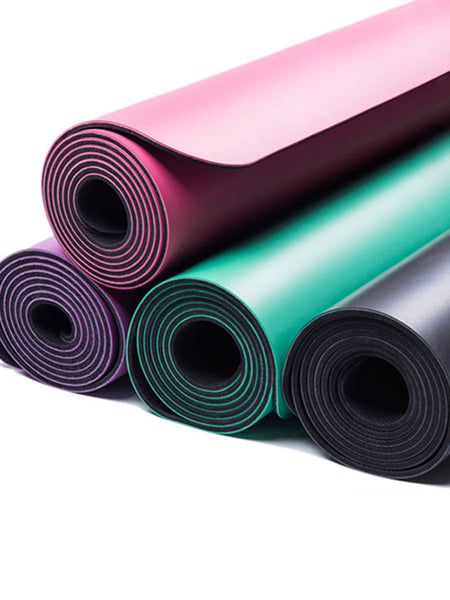 Polyurethane Top Layer Rubber Yoga Mat Solid Color