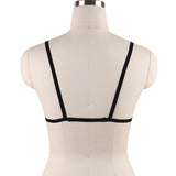 Sexy Lingerie Erotic Hollow Out Elastic Cage Bra Sexy Women's Underwear Bandage Strappy Halter Bra