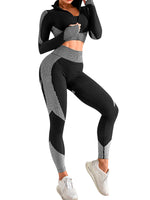 Plus Size 3 Piece Seamless Workout Gym Clothes