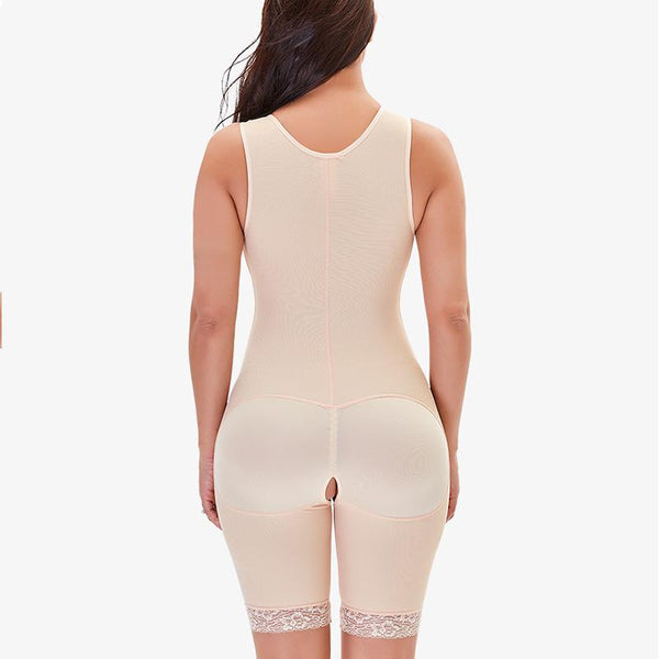 Chic Shaper Size M Womens Beige Lace Back Closure Adjustable Straps (X15)