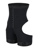 Fajas Wholesale Black High Waist Open Butt Shapewear Shorts Compression Silhouette