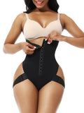 Fajas Wholesale Black High Waist Butt Lifter With 2 Side Straps Abdominal Control