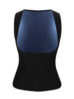 Fajas Wholesale Blue With Zipper Large Size Highest Compression Sweat Vest