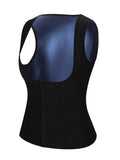 Fajas Wholesale Blue With Zipper Large Size Highest Compression Sweat Vest