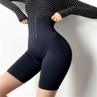 Fajas Wholesale Black High  Waist Trainer Shorts Mid-Thigh Tummy Control