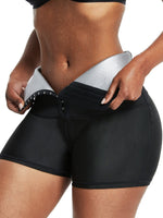 Fajas Wholesale Silver High Waist Shaping Smooth Neoprene Sweat Shorts