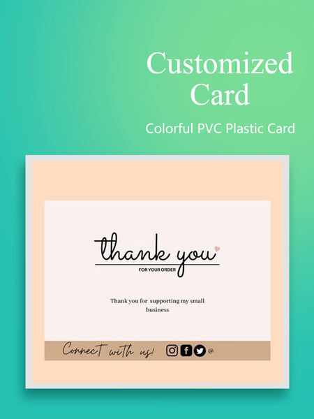 PVC Thank You Card/Invitation Card/Gift Card